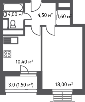 Москва, 1-но комнатная квартира, ул. Софьи Ковалевской д.20, 7032000 руб.