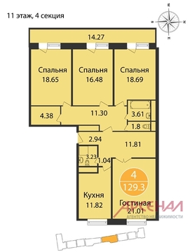 Москва, 4-х комнатная квартира, Попов пр д.4, 36591900 руб.