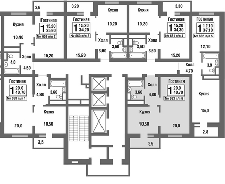 Балашиха, 1-но комнатная квартира, микрорайон Павлино д., 2721486 руб.