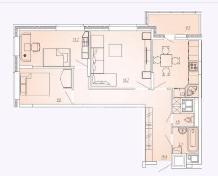 Мытищи, 3-х комнатная квартира, Ярославское ш. д.73, 5405800 руб.