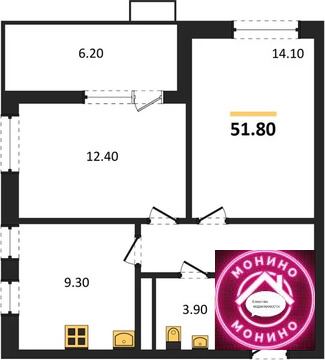 Николо-Хованское, 2-х комнатная квартира, Николо-Хованское дер. д.д. 7, 16252768 руб.