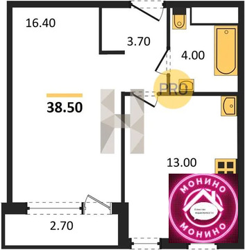 Москва, 1-но комнатная квартира, ул. Бартеневская д., 13288275 руб.