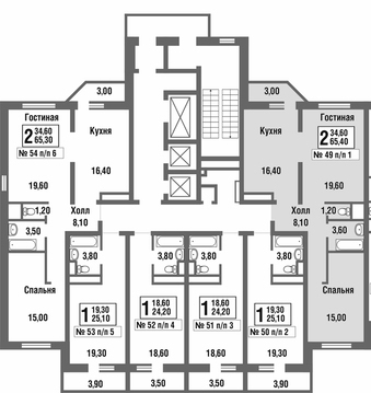Балашиха, 2-х комнатная квартира, микрорайон Павлино д., 4645394 руб.