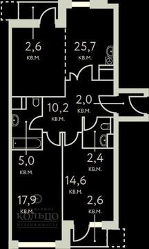 Москва, 2-х комнатная квартира, ул. Мантулинская д.вл.7, 22795400 руб.