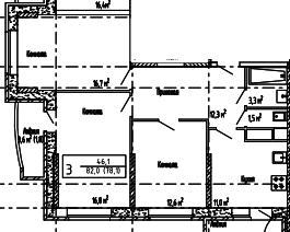 Мытищи, 3-х комнатная квартира, заречная д.5, 4190000 руб.