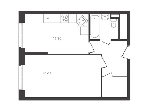 Химки, 1-но комнатная квартира, ул. 9 Мая д.11А, 4669840 руб.