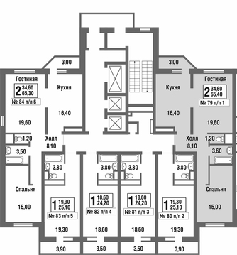 Балашиха, 2-х комнатная квартира, микрорайон Павлино д., 4645394 руб.