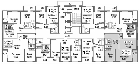 Москва, 2-х комнатная квартира, улица Татьянин Парк д., 8084915 руб.