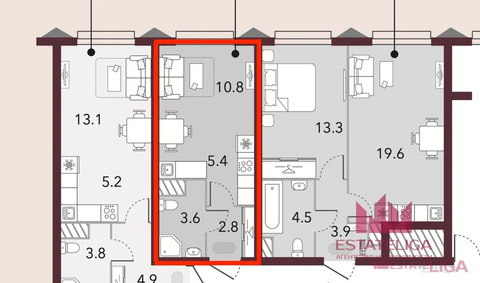 Москва, 1-но комнатная квартира, улица Родченко д.2, 14000000 руб.