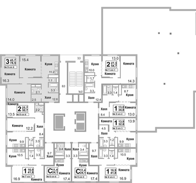 Москва, 3-х комнатная квартира, ул. Бибиревская д.4, 7716628 руб.