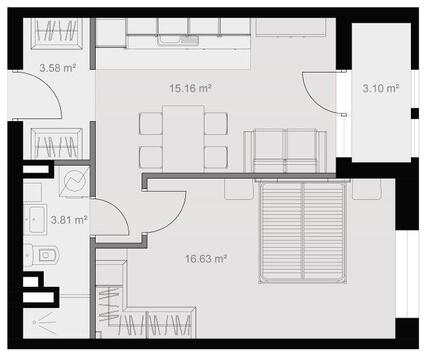 Москва, 1-но комнатная квартира, Кронштадтский б-р. д.6, 7014600 руб.