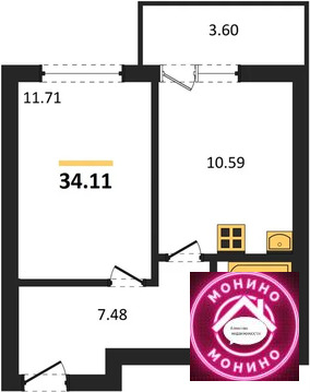 Химки, 1-но комнатная квартира, Планерная мкр. д.д. 2, 7640640 руб.