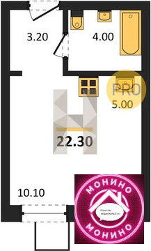 Светлые Горы, 1-но комнатная квартира, Светлые Горы п. д.д. 7, 4365972 руб.