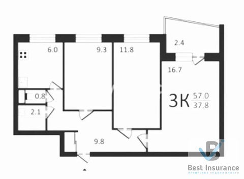 Москва, 3-х комнатная квартира, ул. Ливенская д.д.6, 12500000 руб.