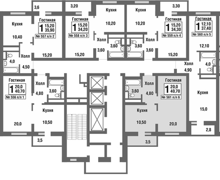 Балашиха, 1-но комнатная квартира, микрорайон Павлино д., 2721486 руб.