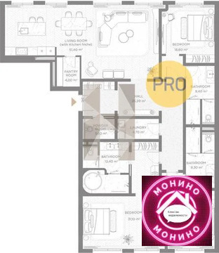 Москва, 3-х комнатная квартира, Большой Черкасский пер. д.д. 4, 692270000 руб.