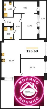 Москва, 2-х комнатная квартира, ул. Дубининская д.д. 59, корпус 2, 100350000 руб.