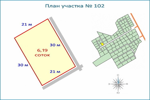 Участок 6,2 соток в кп, ипотека, рассрочка, 10 км от ЗЕЛАО г. Москвы, 1114200 руб.
