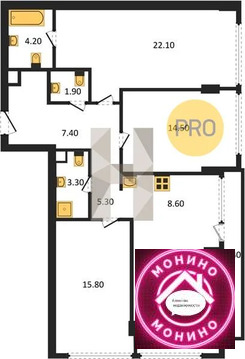 Москва, 3-х комнатная квартира, Кутузовский прд. д.д. 16, 120698035 руб.