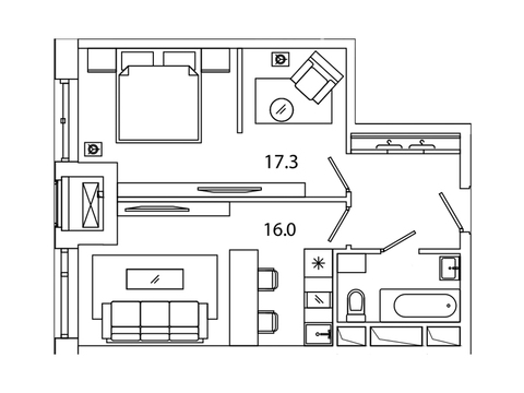 Москва, 1-но комнатная квартира, Рязанский пр-кт. д.2, 7907639 руб.