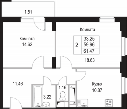 Щелково, 2-х комнатная квартира, Потапово-3 д.17, 4013991 руб.