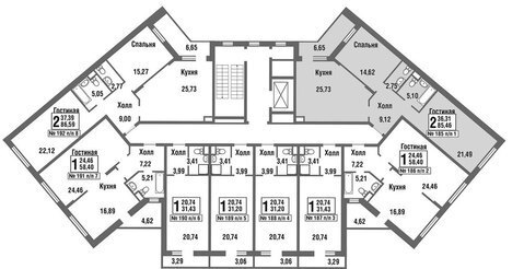 Москва, 2-х комнатная квартира, улица Татьянин Парк д., 10327841 руб.