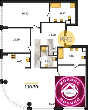 Москва, 3-х комнатная квартира, Кутузовский прд. д.д. 16, 111085455 руб.