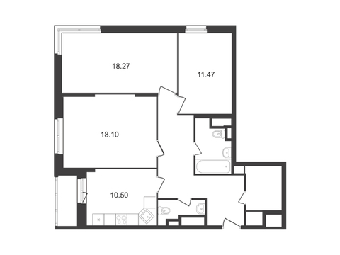 Химки, 3-х комнатная квартира, ул. 9 Мая д.11А, 8144937 руб.