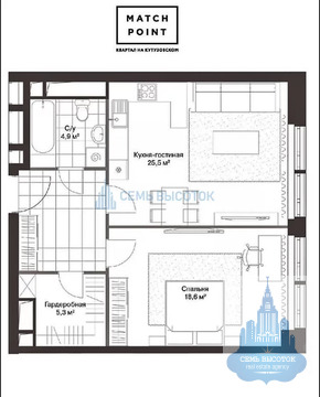 Москва, 2-х комнатная квартира, ул. Василисы Кожиной д.13, 29800000 руб.