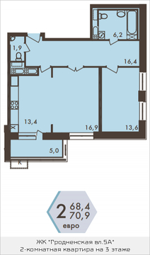 Москва, 2-х комнатная квартира, ул. Гродненская д.д.5  корп.2, 13529138 руб.