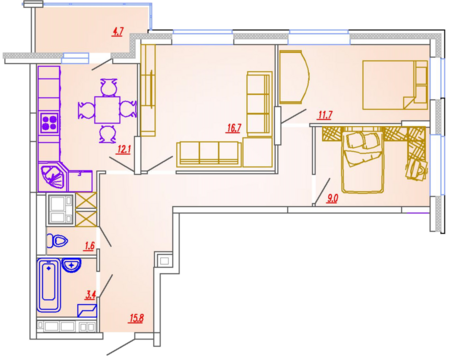 Мытищи, 3-х комнатная квартира, мкр. 36 д.д.10, 5387200 руб.