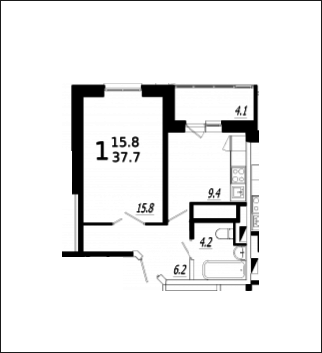 Мытищи, 1-но комнатная квартира, ул. Колпакова д.44 корп.33, 4073489 руб.