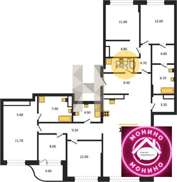 Москва, 5-ти комнатная квартира, ул. Нижние Мневники д.д. 2, 123145500 руб.