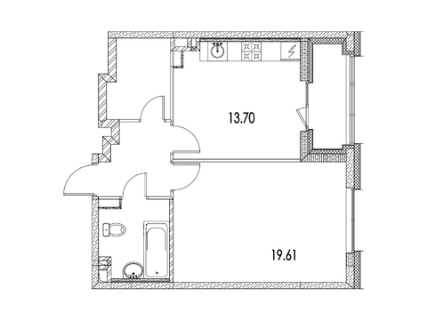 Москва, 1-но комнатная квартира, ул. Автозаводская д.Вл23, 9741335 руб.