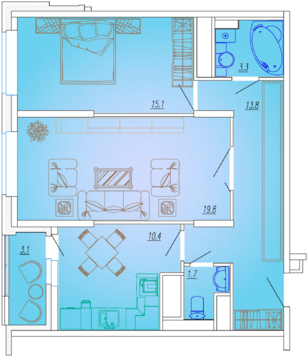 Мытищи, 2-х комнатная квартира, Олимпийский пр-кт. д.10с, 5584500 руб.