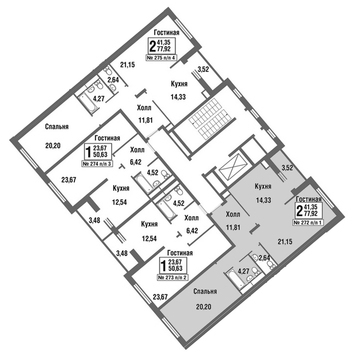 Москва, 2-х комнатная квартира, улица Татьянин Парк д., 9806232 руб.