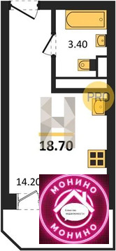 Климовск, 1-но комнатная квартира, ул. Школьная д.д. 43, 2851750 руб.