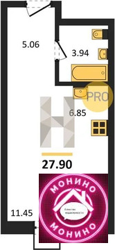 Москва, 1-но комнатная квартира, 8 Соколиной Горы ул. д.д. вл. 26А, 11160000 руб.