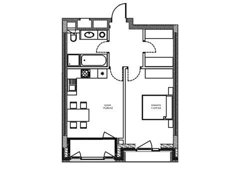 Москва, 1-но комнатная квартира, ул. Автозаводская д.Вл23, 15001694 руб.