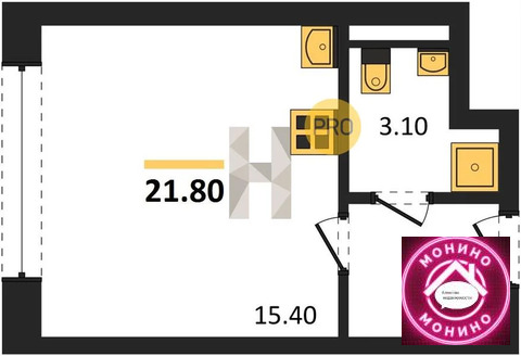 Москва, 1-но комнатная квартира, ул. Борисовские Пруды д., 9295781 руб.