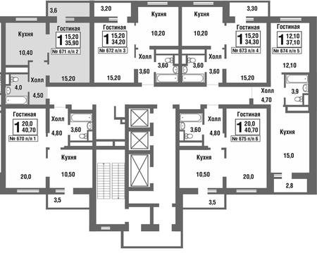 Балашиха, 1-но комнатная квартира, микрорайон Павлино д., 2542420 руб.