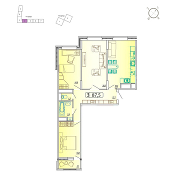 Мытищи, 3-х комнатная квартира,  д., 7437500 руб.