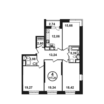 Москва, 4-х комнатная квартира, ул. Петра Алексеева д.12а корп.3, 17209312 руб.