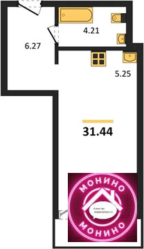 Ильинское, 1-но комнатная квартира, Ильинское село д.д. 1, 5420800 руб.