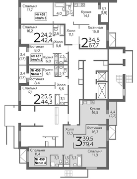 Балашиха, 3-х комнатная квартира, микрорайон Павлино д., 4775910 руб.