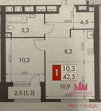 Москва, 1-но комнатная квартира, ул. Академика Волгина д.2, 20299000 руб.