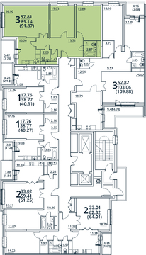 Москва, 3-х комнатная квартира, ул. Радиальная 6-я д.7, к 31, 7000000 руб.