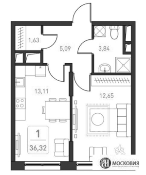 Москва, 1-но комнатная квартира, ул. Грина д.4, 6300000 руб.