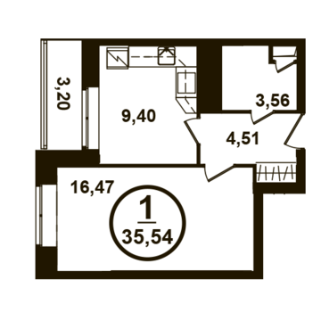 Москва, 1-но комнатная квартира, ул. Петра Алексеева д.12а корп.3, 5783780 руб.