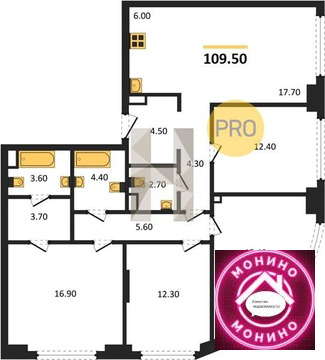 Москва, 4-х комнатная квартира, ул. Летная д., 66085440 руб.